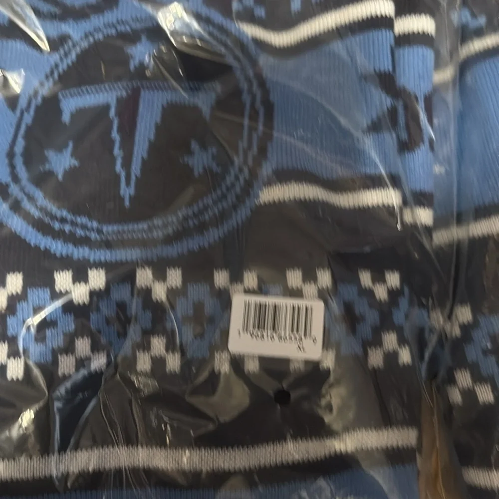 NFL FOCO Tennessee Titans Ugly Christmas Sweater NEW Large Blue Football XL